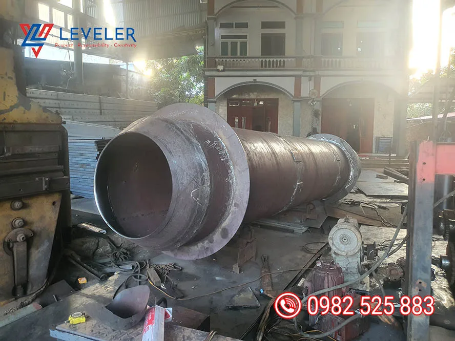 Gia công sản xuất lò quay thép chịu nhiệt