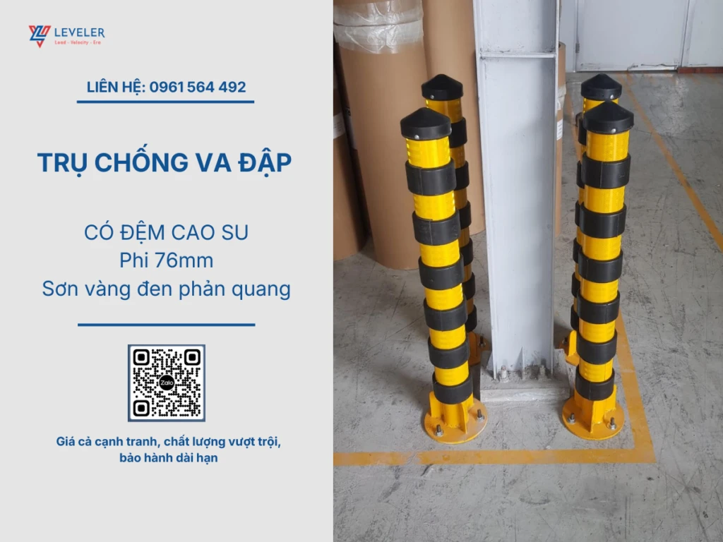 Trụ chống va đập bọc cao su chống va đập