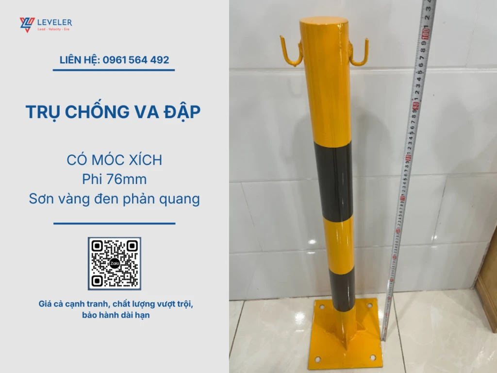 Trụ chống va đập có thêm móc xích