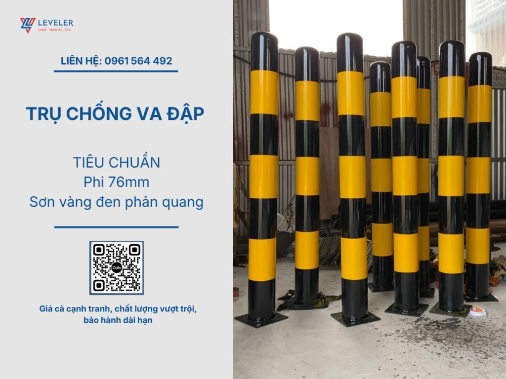 Trụ chống va đập phi 76mm dài 1000mm