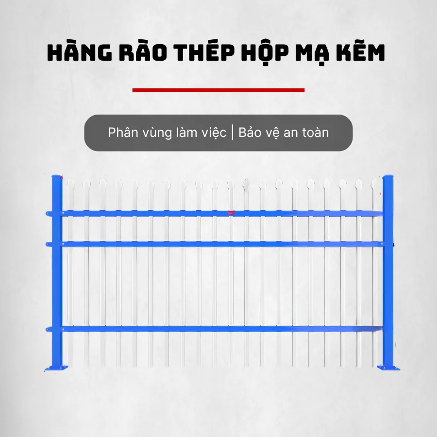 Hàng Rào Thép Hộp Mạ Kẽm LEVELER