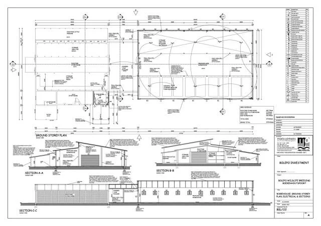 Bản thiết kế thi công nhà xưởng