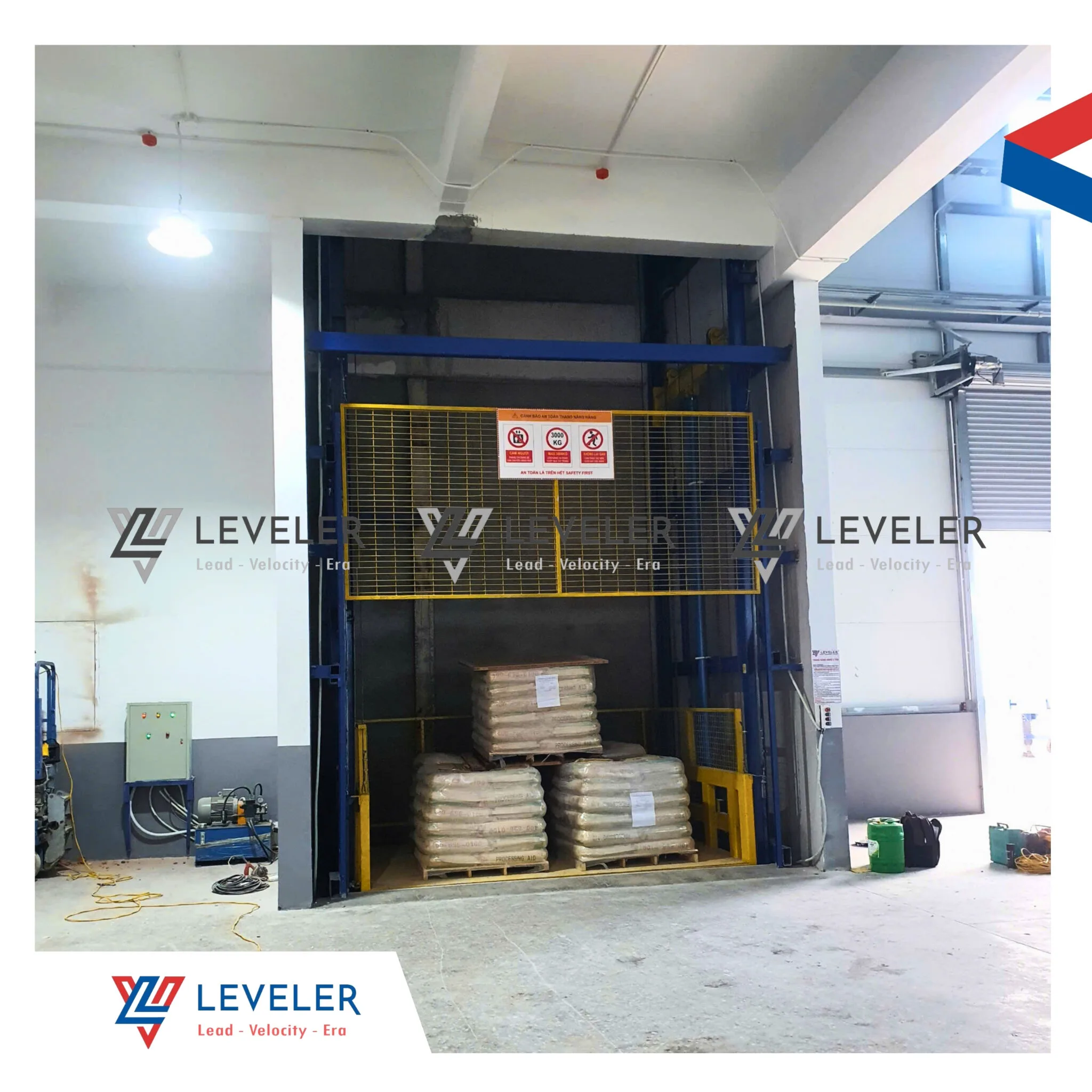 Thang Máy Nâng Hàng trọng tải 3000kg