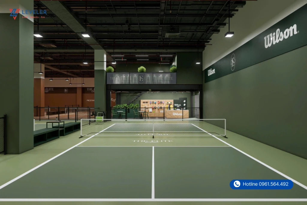 Hàng rào sân Pickleball LEVELER đạt tiêu chuẩn cho các sân thi đấu chuyên nghiệp