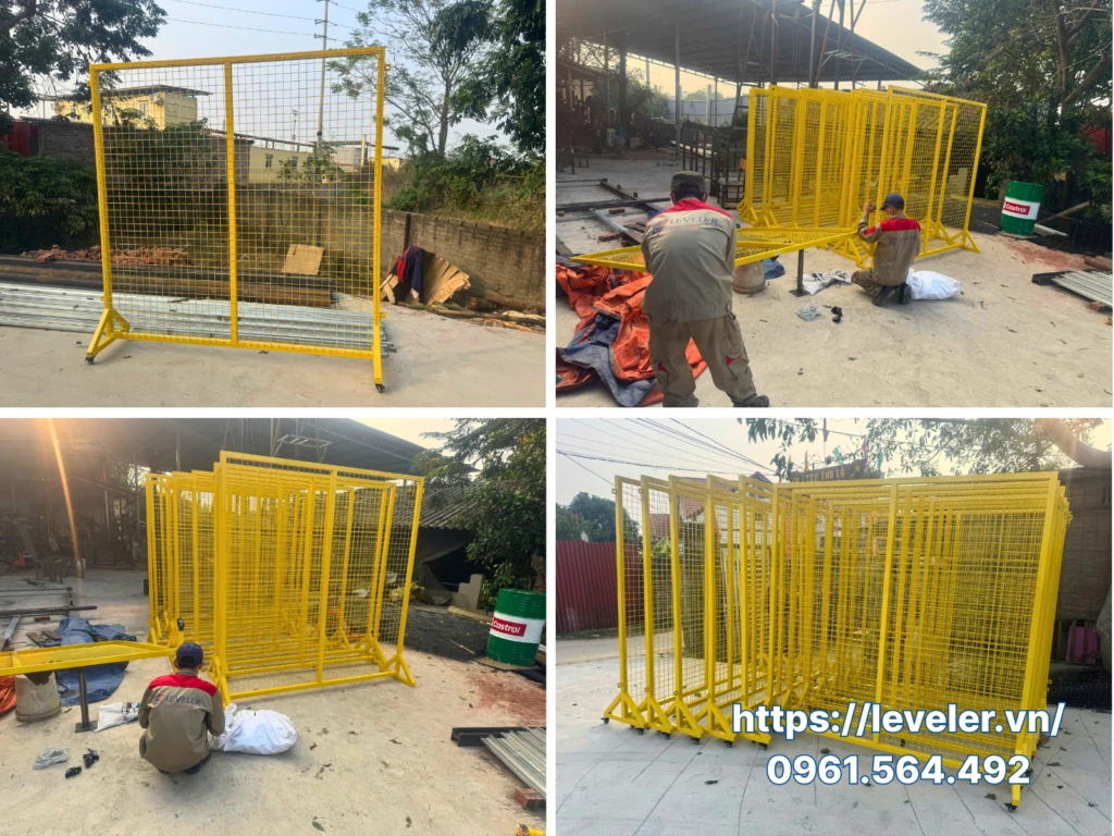 LEVELER sản xuất hàng rào di động theo yêu cầu