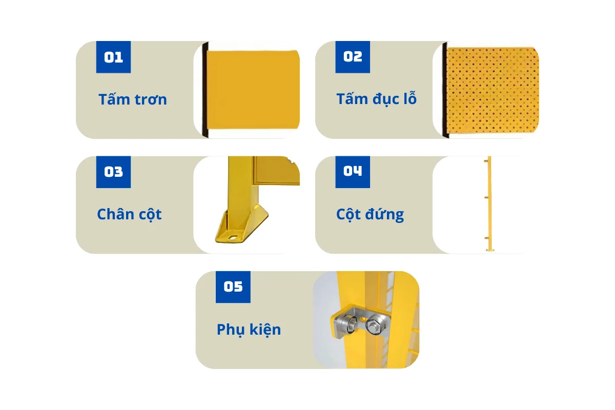 Cấu tạo hàng rào cách ly kho xưởng