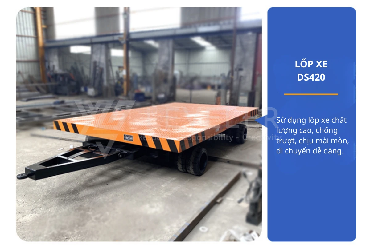 Thành phần cấu tạo nên Rơ moóc sàn phẳng kéo hàng 10 – 20 tấn