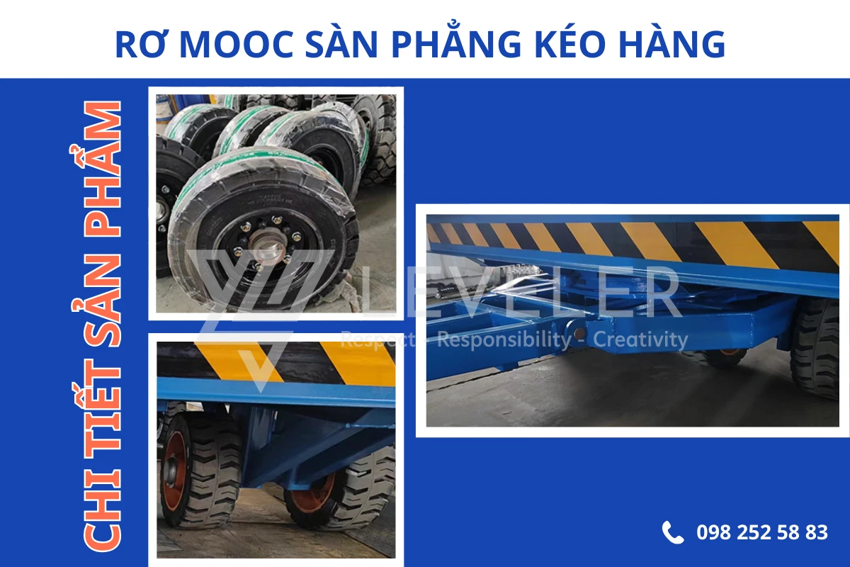 Chi tiết sản phẩm Rơ Moóc Sàn Phẳng Kéo Hàng 100 tấn trở lên