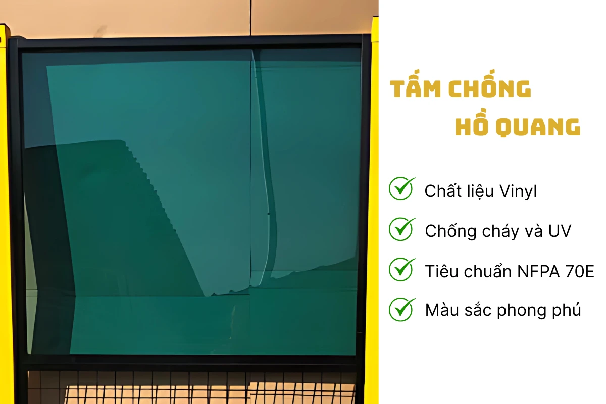 Chi tiết tấm chắn chống hồ quang