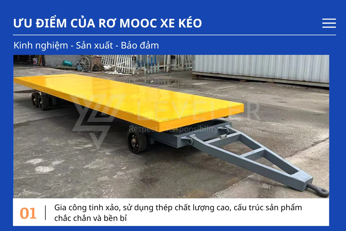 Ưu điểm của Rơ Moóc Sàn Phẳng