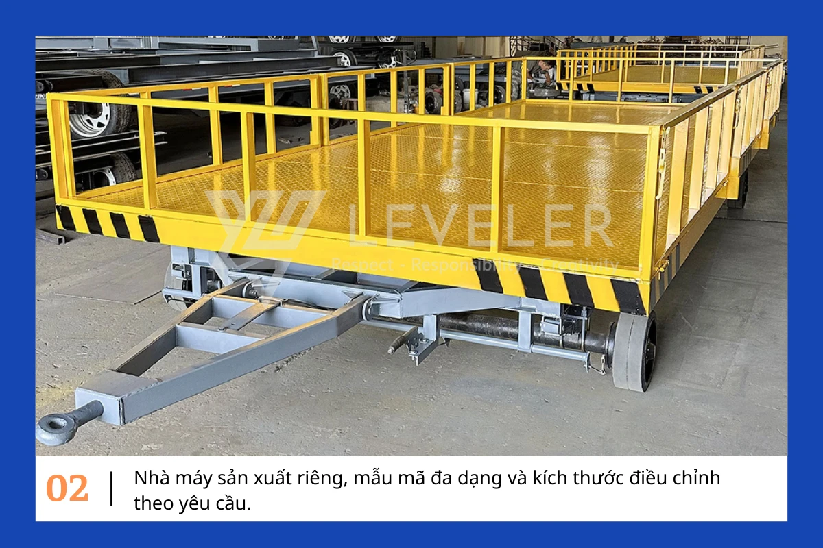 Đặc điểm của Rơ Moóc Kéo Hàng 20 – 50 tấn LEVELER