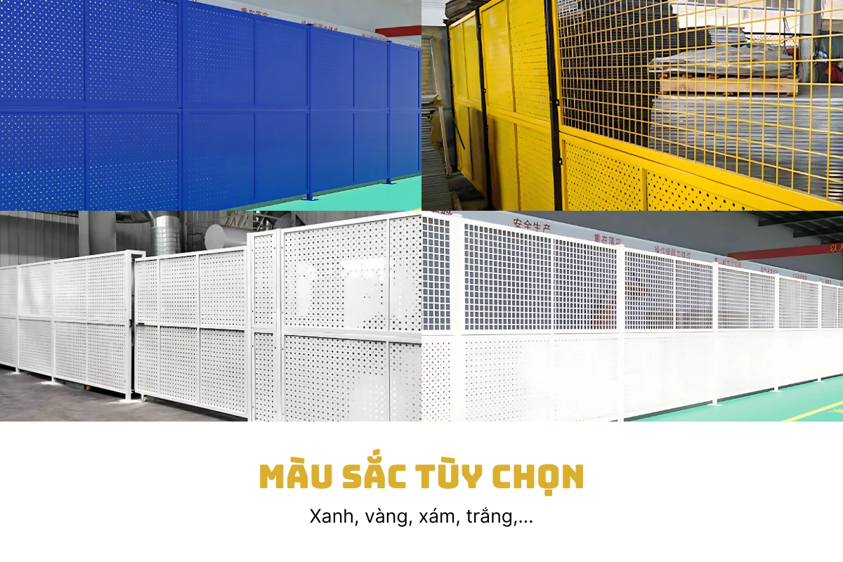 Màu sắc tùy chọn theo yêu cầu