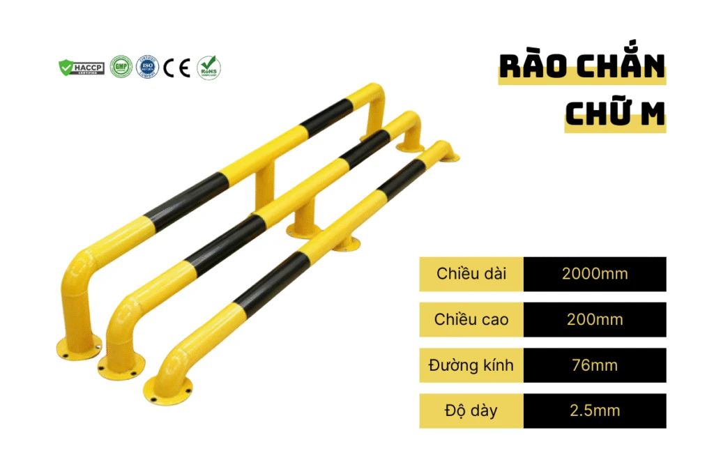 Thông số kỹ thuật cơ bản Rào Chắn Chữ M