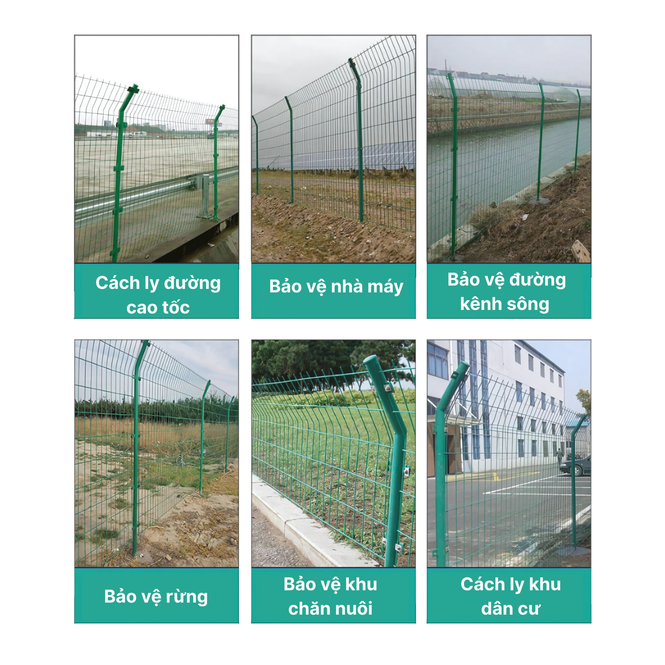 Ứng dụng của hàng rào chấn nghiêng