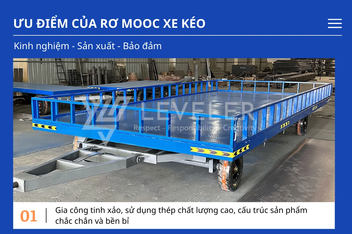 Ưu điểm của Rơ Moóc Kéo Hàng 20 – 50 tấn LEVELER