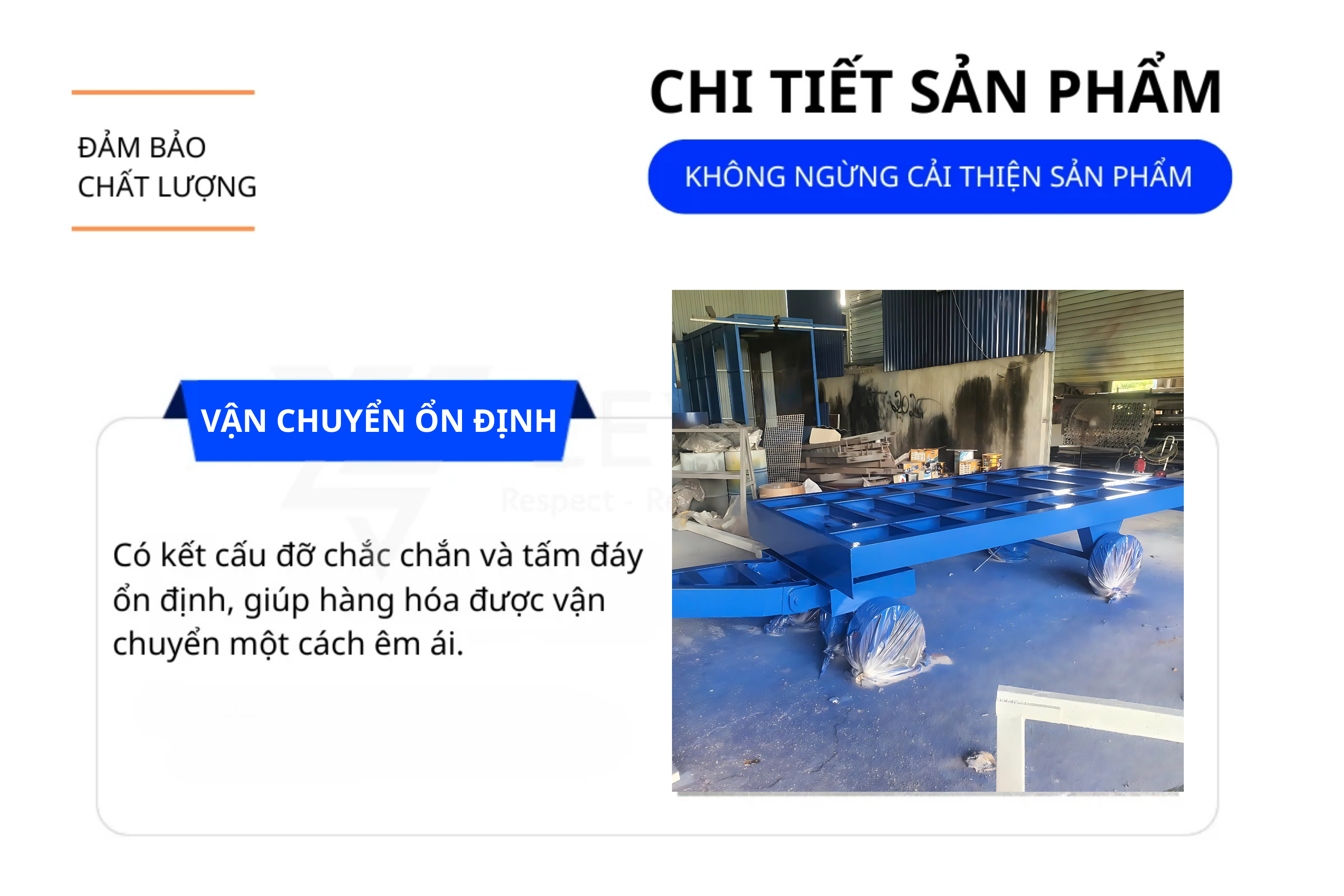 Cấu tạo Rơ Moóc Sàn Phẳng Kéo Hàng 5 – 10 Tấn