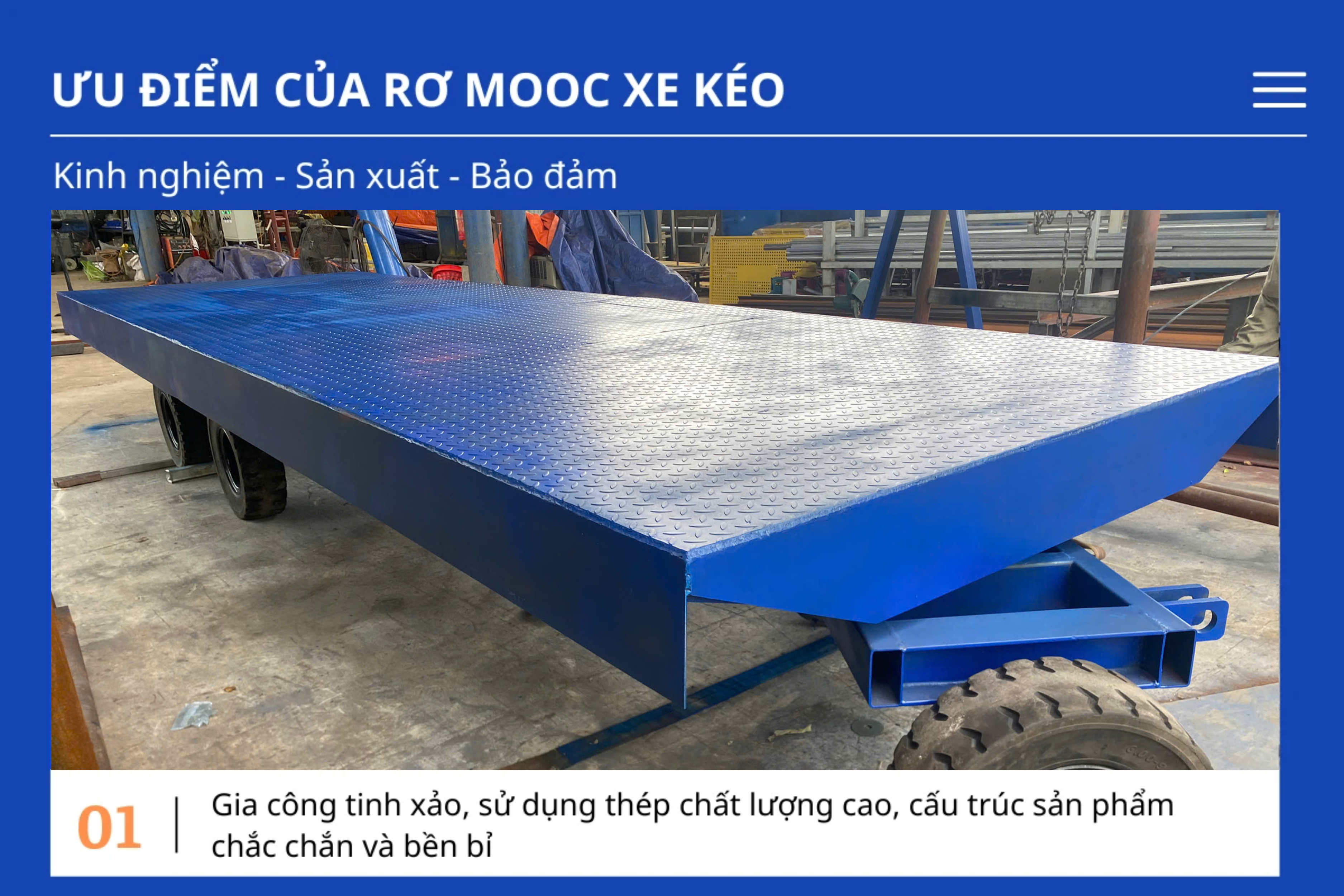 Ưu điểm của Rơ Moóc Sàn Phẳng