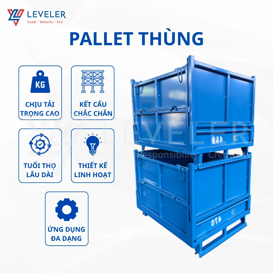 Pallet Thùng Sắt LEVELER