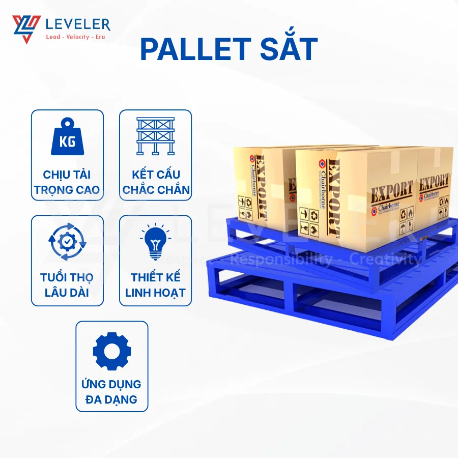 Pallet Sắt Sơn Tĩnh Điện LEVELER