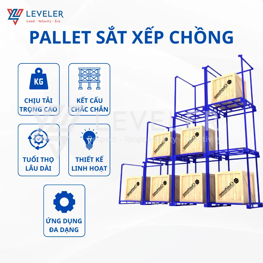 Pallet Sắt Xếp Chồng LEVELER