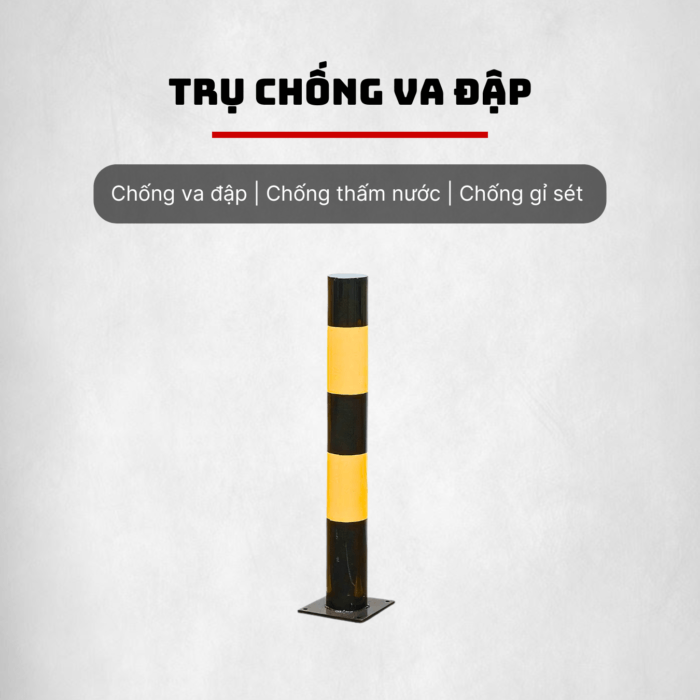 Trụ chống va đập cửa kho bằng thép