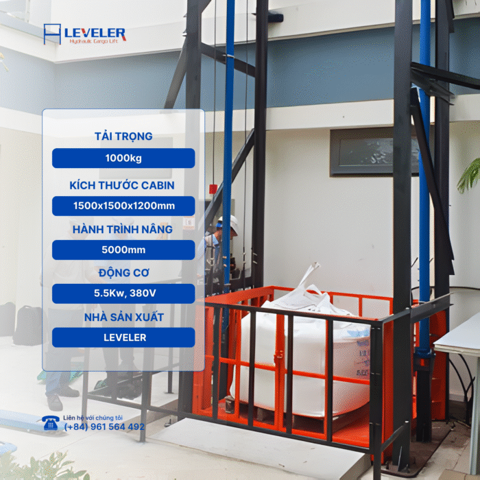 Thang nâng hàng 1000kg