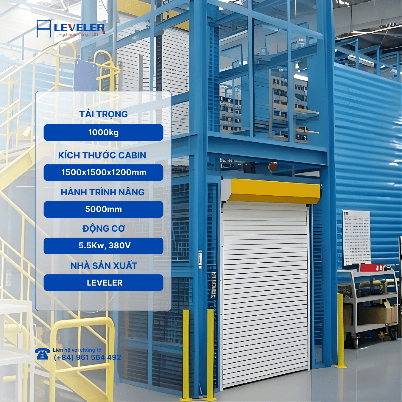 Thang Nâng Hàng Cửa Trượt Tự Động