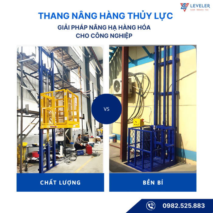 Thang nâng hàng 2 trụ