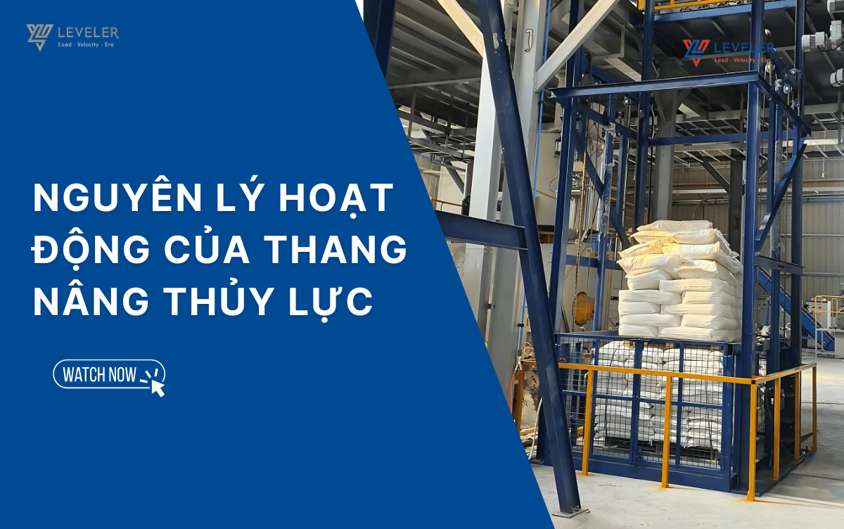 Thang nâng thủy lực hoạt động nhờ vào nguyên lý chuyển động qua chất lỏng không nén được, sử dụng áp suất thủy lực để nâng và hạ tải trọng.