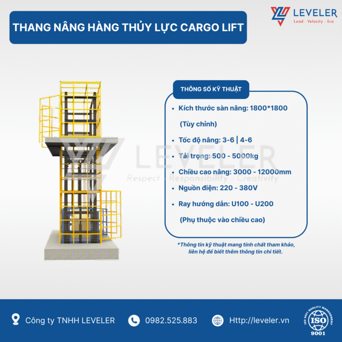 Thang Nâng Hàng Thuỷ Lực Cargo Lift - Ảnh 4