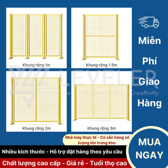 Hàng rào thép ngăn kho - Vách lưới thép nhà xưởng - Ảnh 5