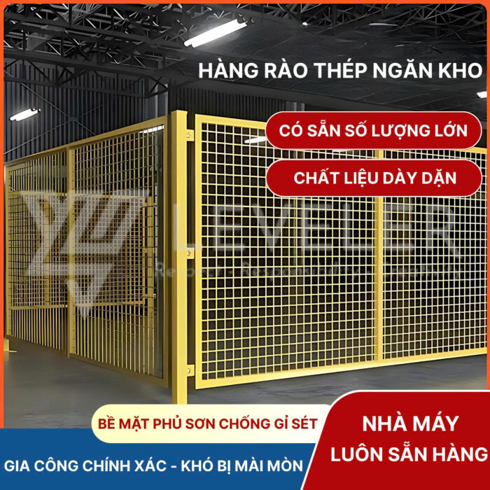 Hàng rào thép ngăn kho - Vách lưới thép nhà xưởng - Ảnh 6