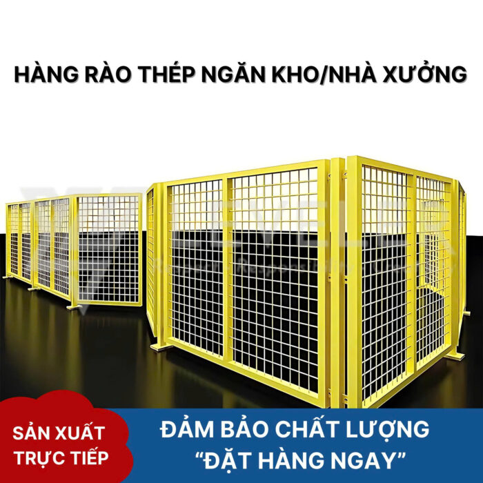 Hàng rào thép ngăn kho - Vách lưới thép nhà xưởng - Ảnh 7