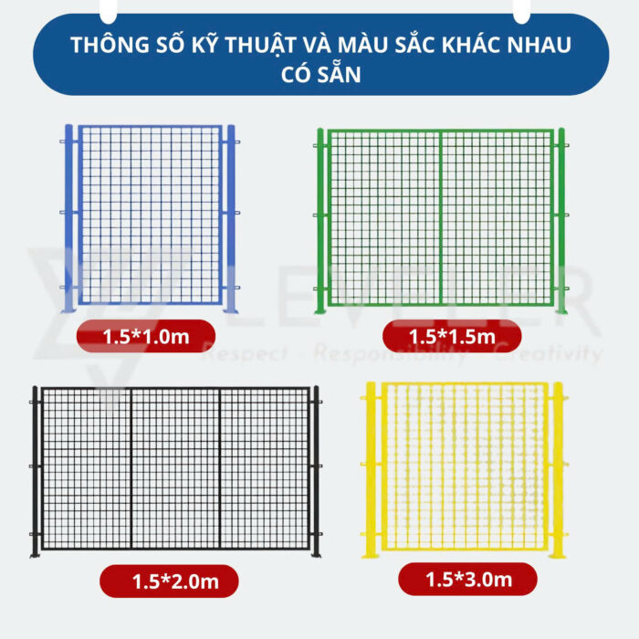 Hàng rào thép ngăn kho - Vách lưới thép nhà xưởng - Ảnh 4