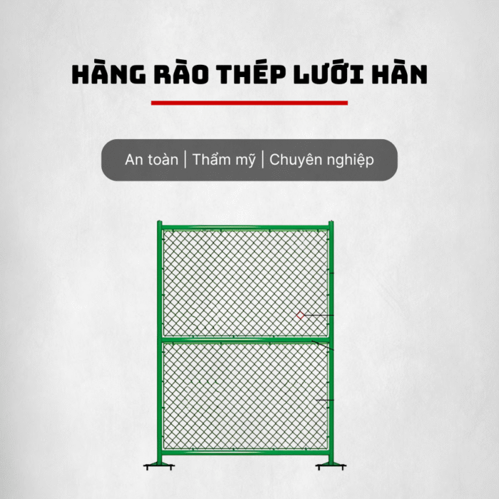 Hàng rào thép lưới hàn