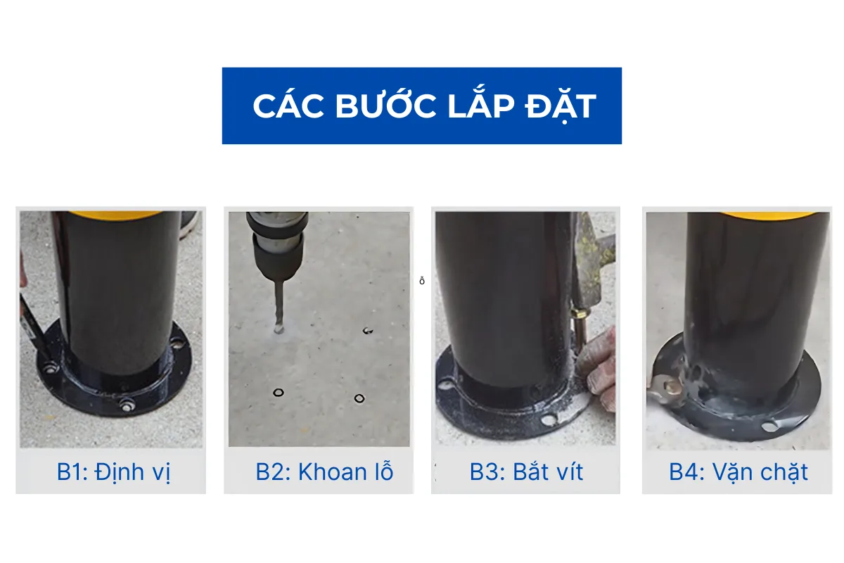 Quy trình 4 bước lắp đặt tại LEVELER Quy trình 4 bước lắp đặt tại LEVELER
