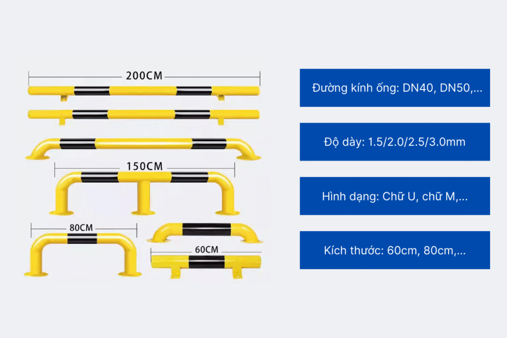 Thông số kỹ thuật rào chắn chữ U