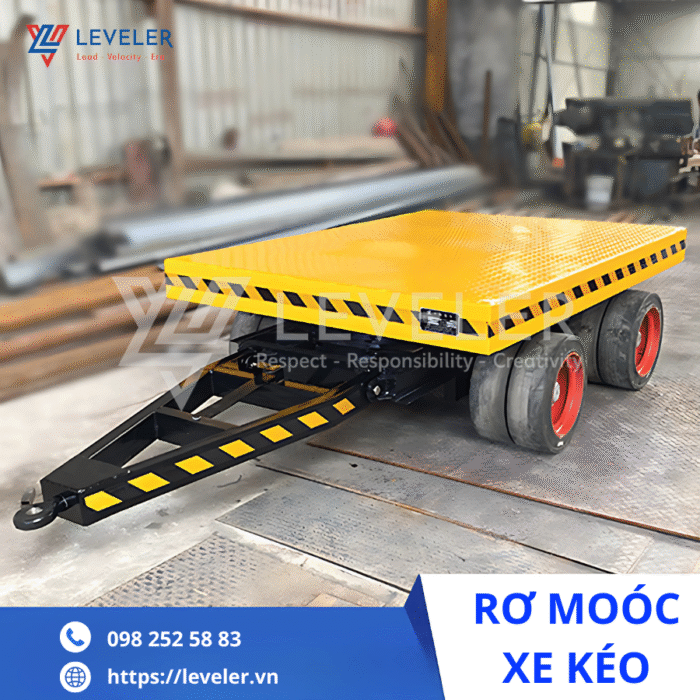 Rơ mooc sàn phẳng kéo hàng 1-3 tấn