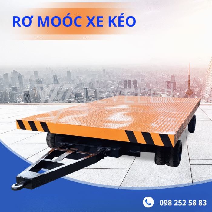 Rơ mooc sàn phẳng kéo hàng 10-20 tấn