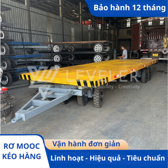Rơ mooc sàn phẳng kéo hàng 20-50 tấn