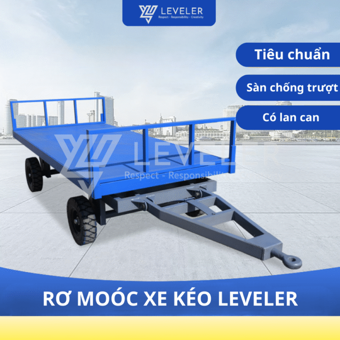 Rơ mooc sàn phẳng kéo hàng 5-10 tấn