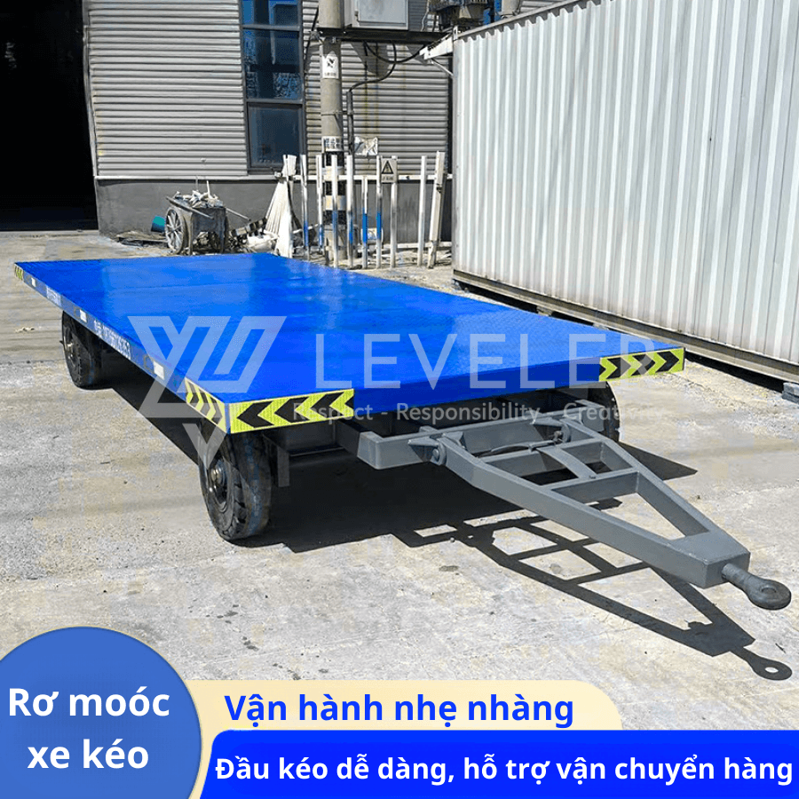 Rơ mooc sàn phẳng kéo hàng 5-10 tấn