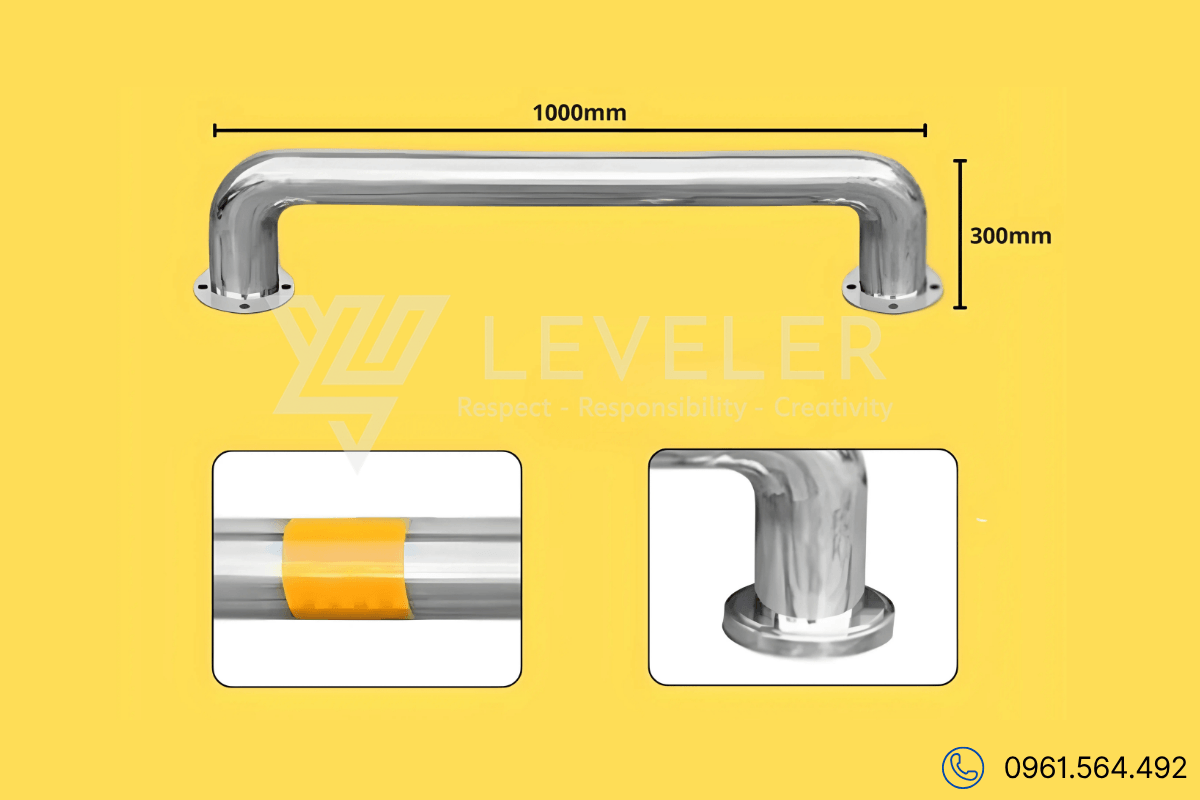 Cấu tạo rào chắn chữ U Inox 