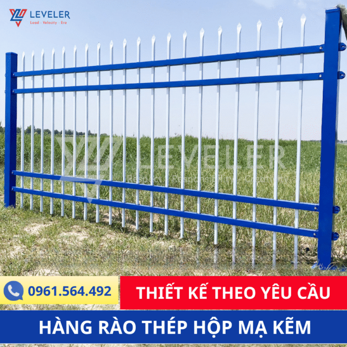 Hàng rào thép hộp mạ kẽm Leveler