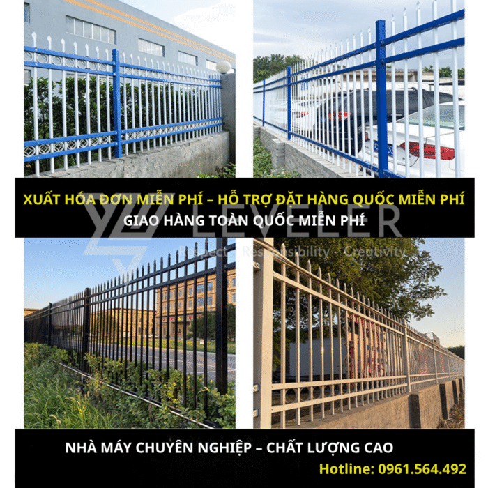 Hàng rào thép hộp mạ kẽm Leveler - Ảnh 4
