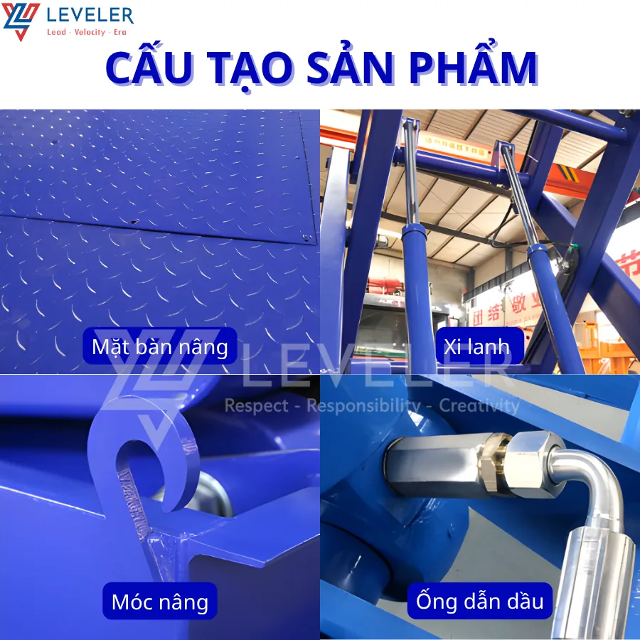 Bàn Nâng Thủy Lực Cắt Kéo - Ảnh 4