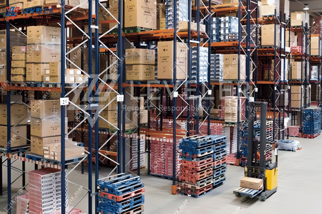 Sử dụng Pallet Sắt trong nhà kho với hàng hóa trọng tải cao