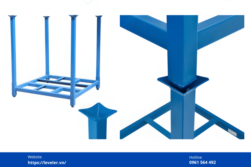 Cấu tạo chi tiết của Pallet Xếp Chồng