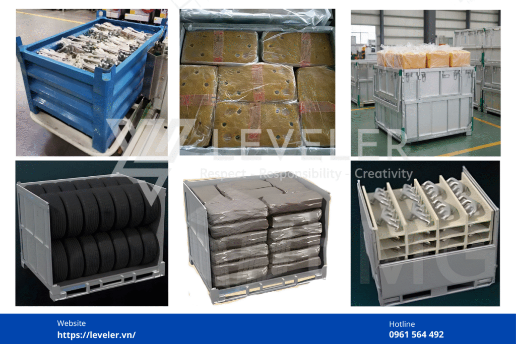 Ứng dụng phổ biến của Pallet thùng sắt