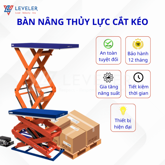 Bàn Nâng Thủy Lực Cắt Kéo